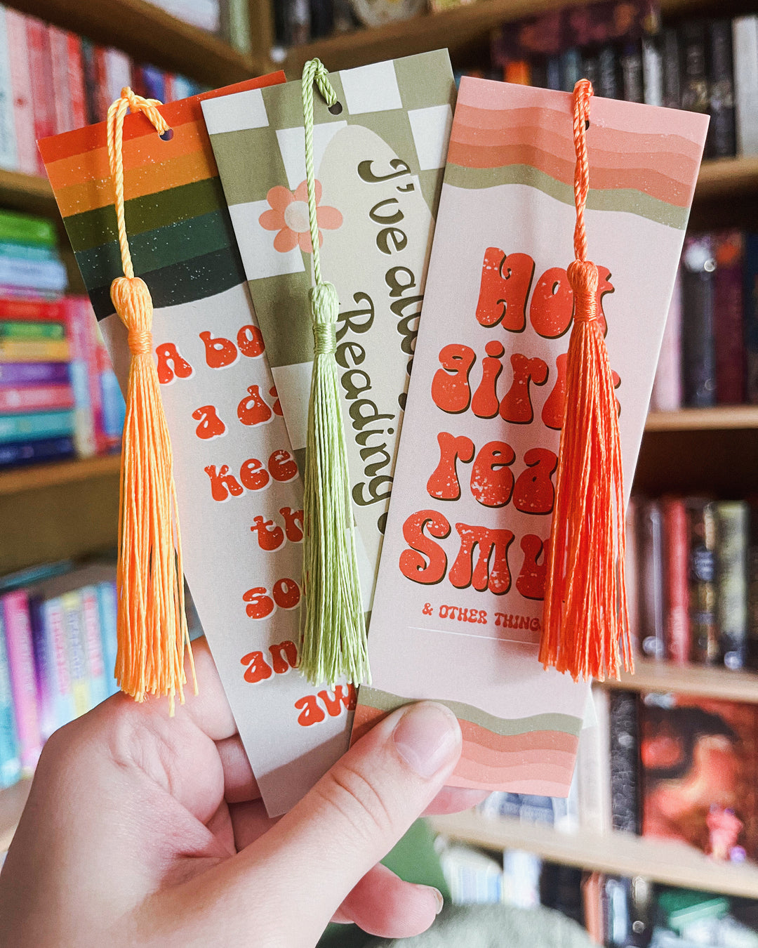 Retro Bookmark set of 3