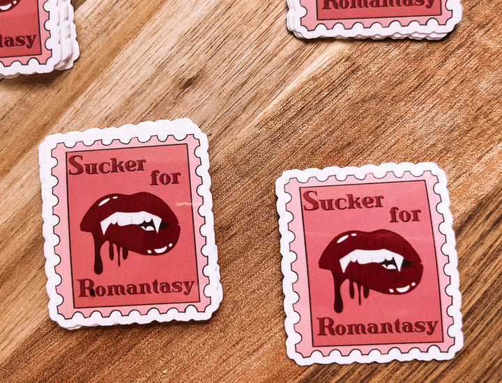 Sucker for Romantasy sticker