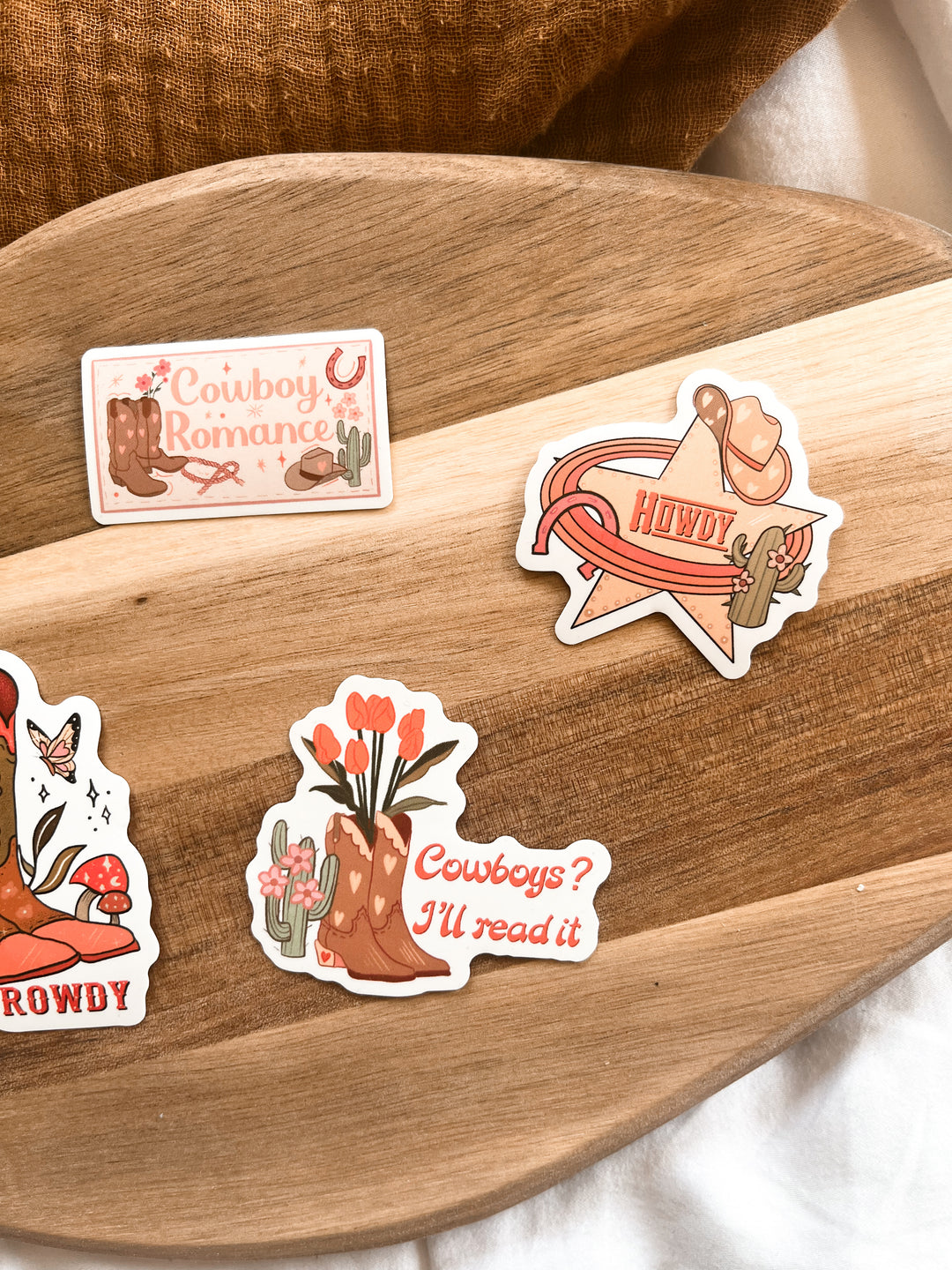 Raunchy Ranch Cowboy sticker set