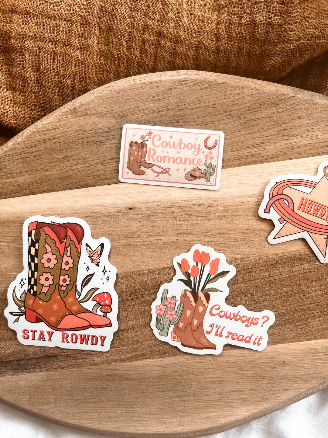 Raunchy Ranch Cowboy sticker set