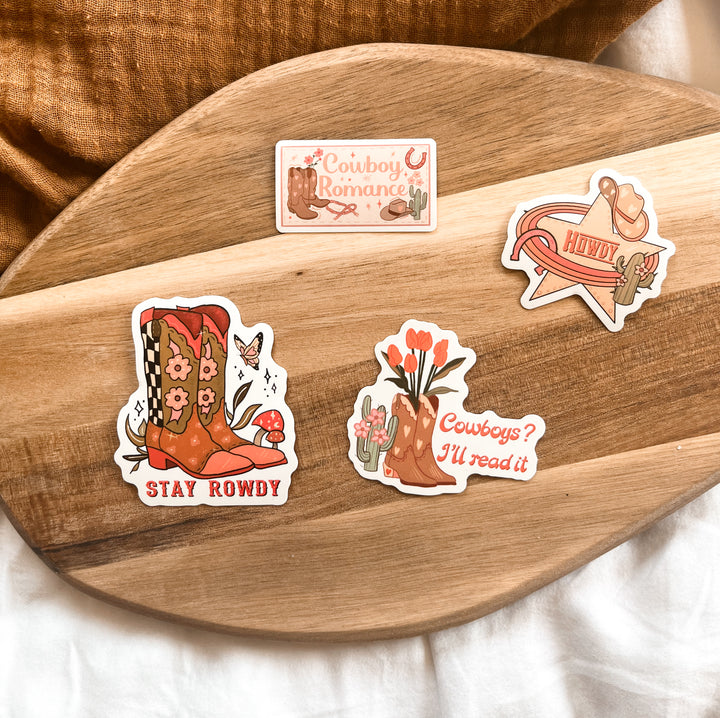 Raunchy Ranch Cowboy sticker set