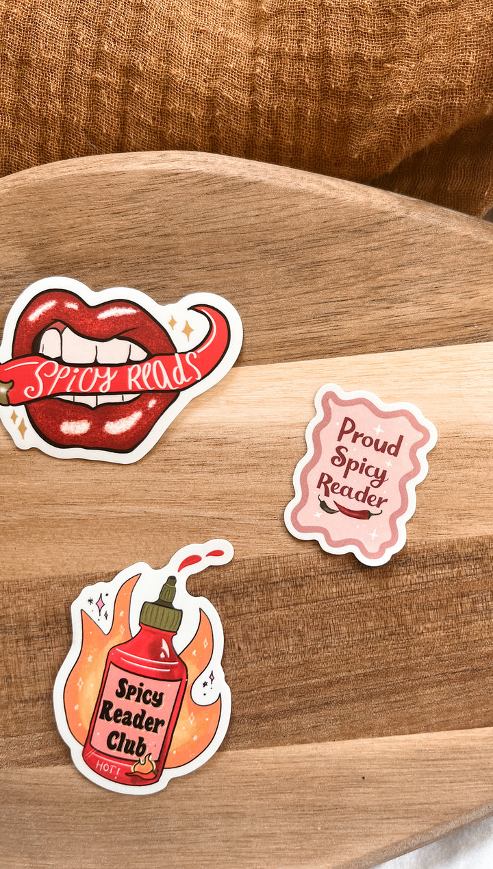 Spicy sticker set of 4