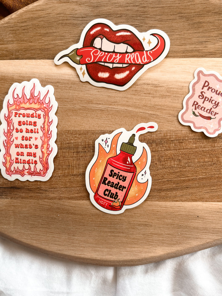 Spicy sticker set of 4