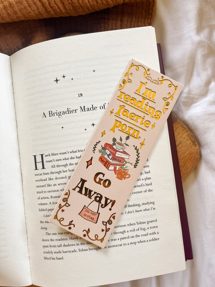 Faerie P*rn Gold Foil Bookmark