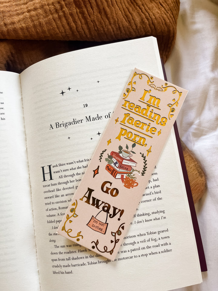 Faerie P*rn Gold Foil Bookmark