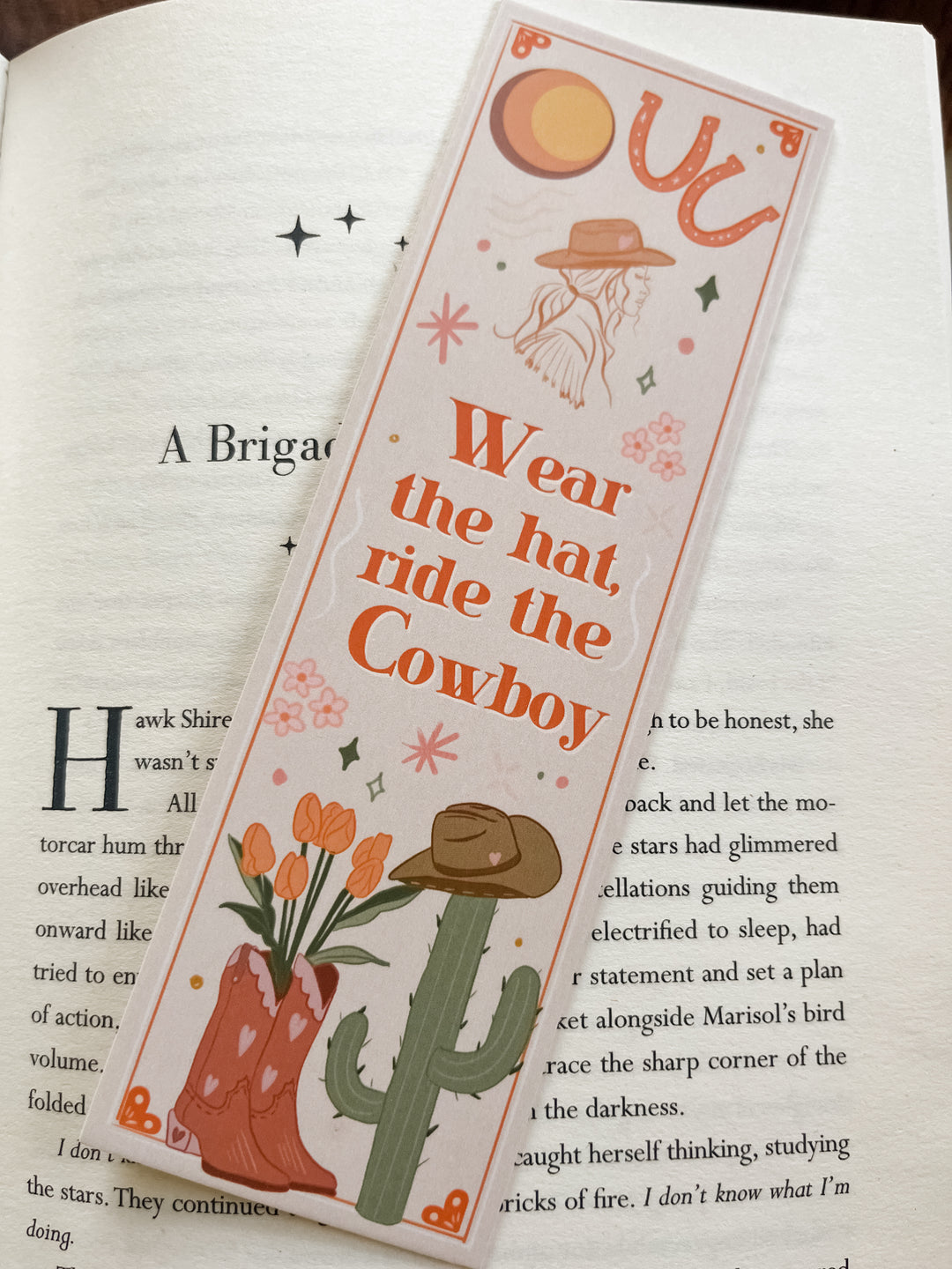 Wear the hat, ride the cowboy Bookmark