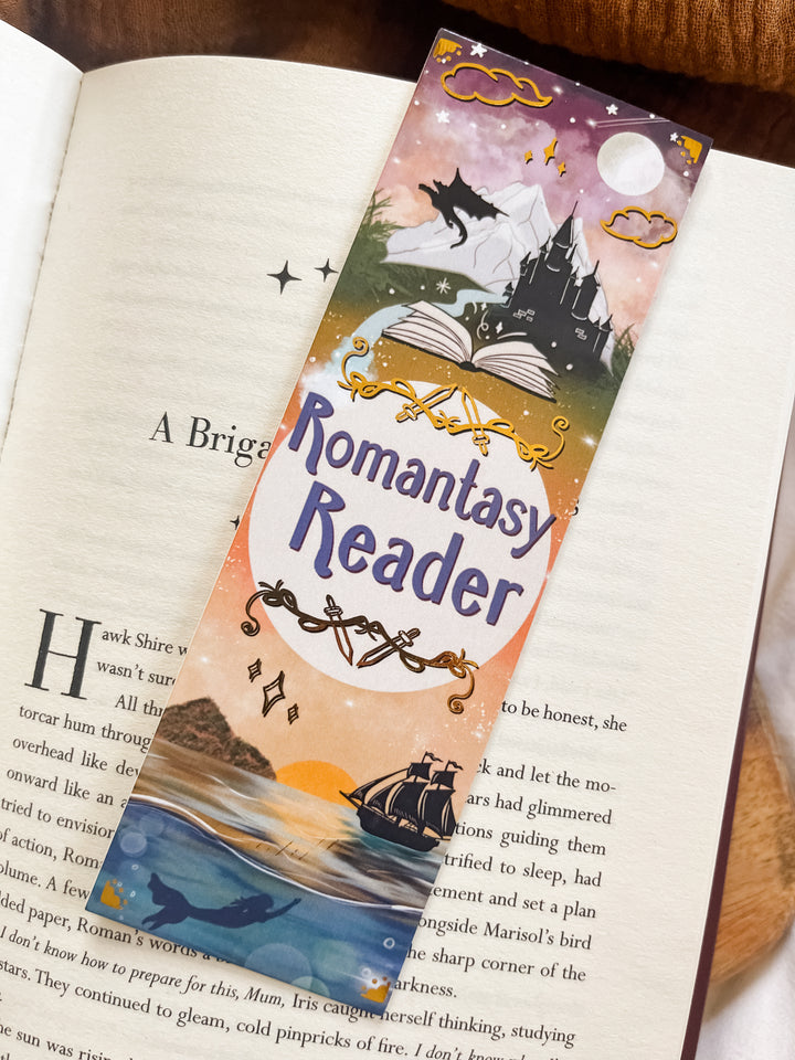 Romantasy Reader Gold Foil Bookmark