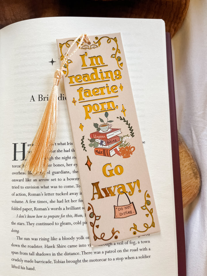 Faerie P*rn Gold Foil Bookmark