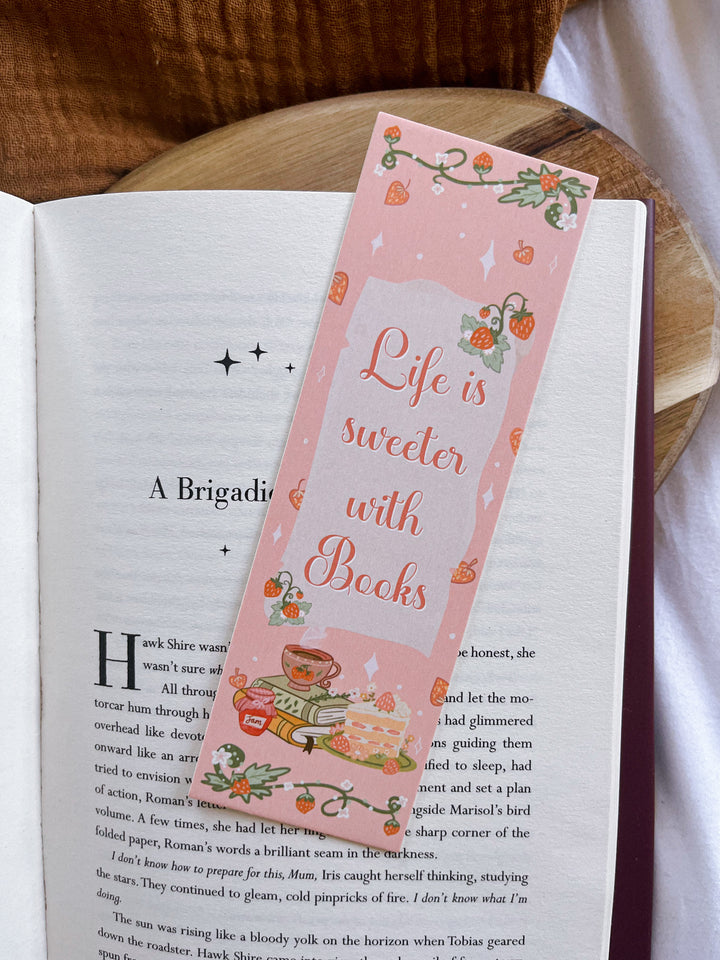 Life is Sweeter with Books bookmark