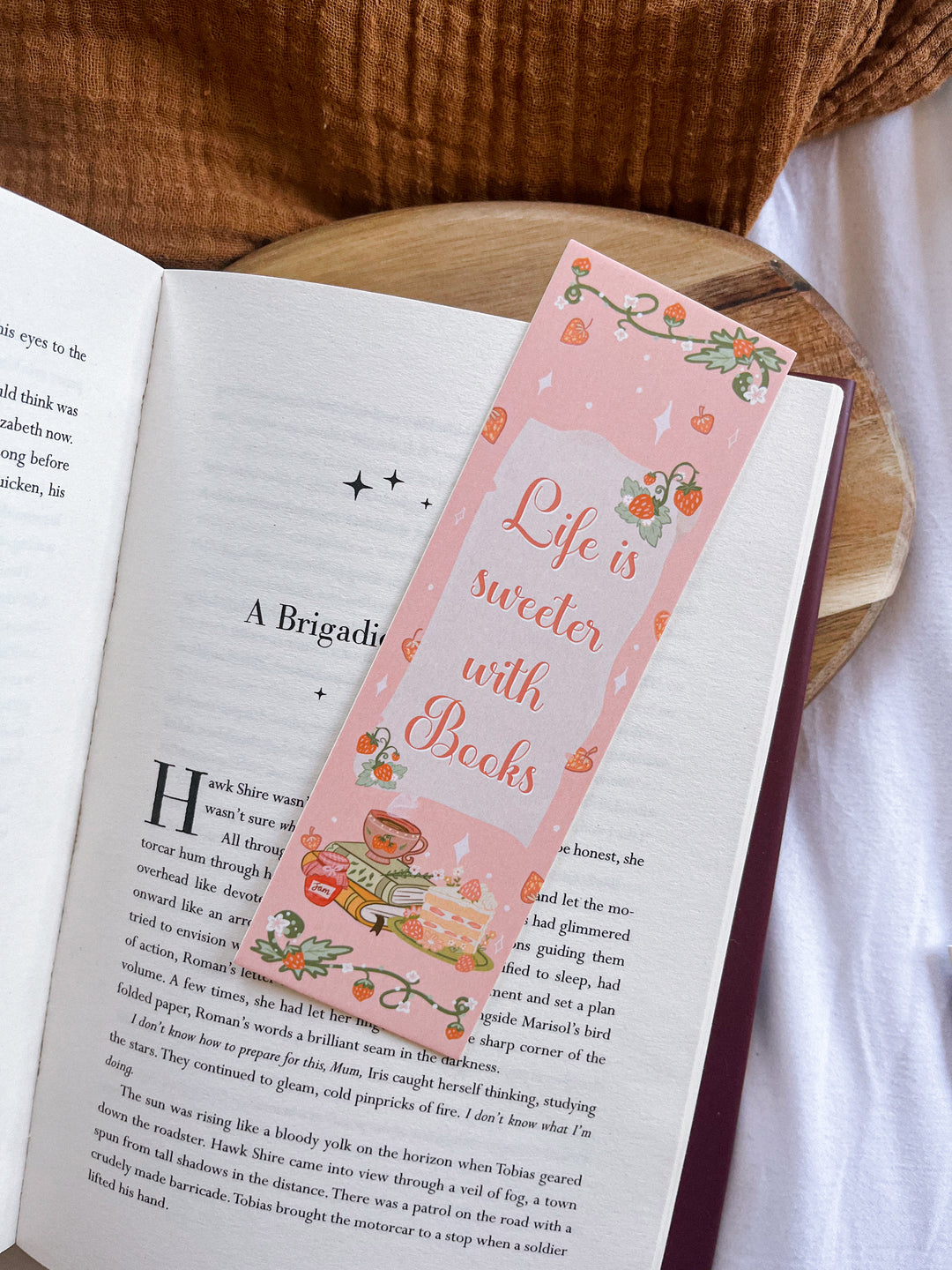 Life is Sweeter with Books bookmark