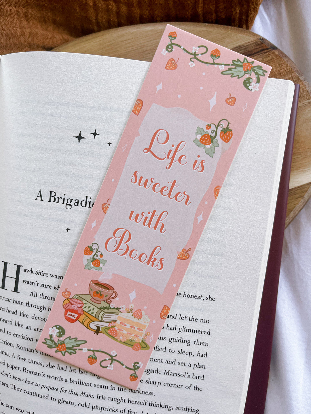 Life is Sweeter with Books bookmark