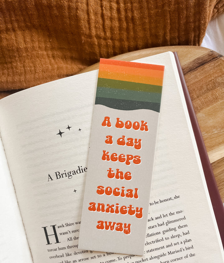 A Book a Day Keeps the Social Anxiety Away Bookmark