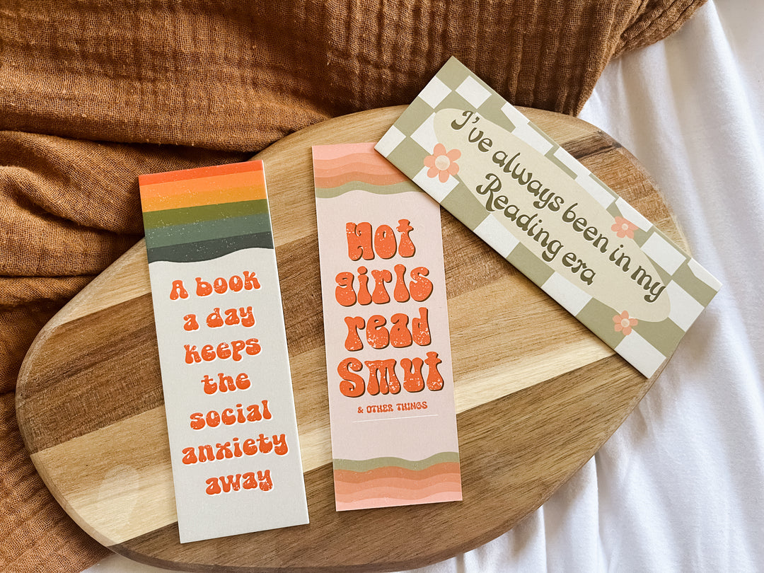 Retro Bookmark set of 3