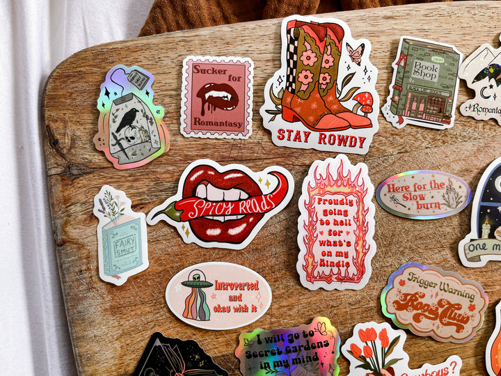 Big bookish sticker bundle set of 20