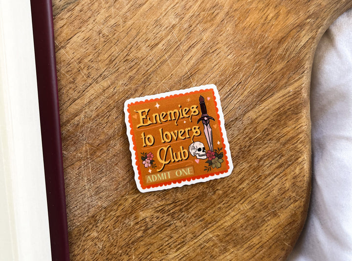 Enemies to lovers club sticker