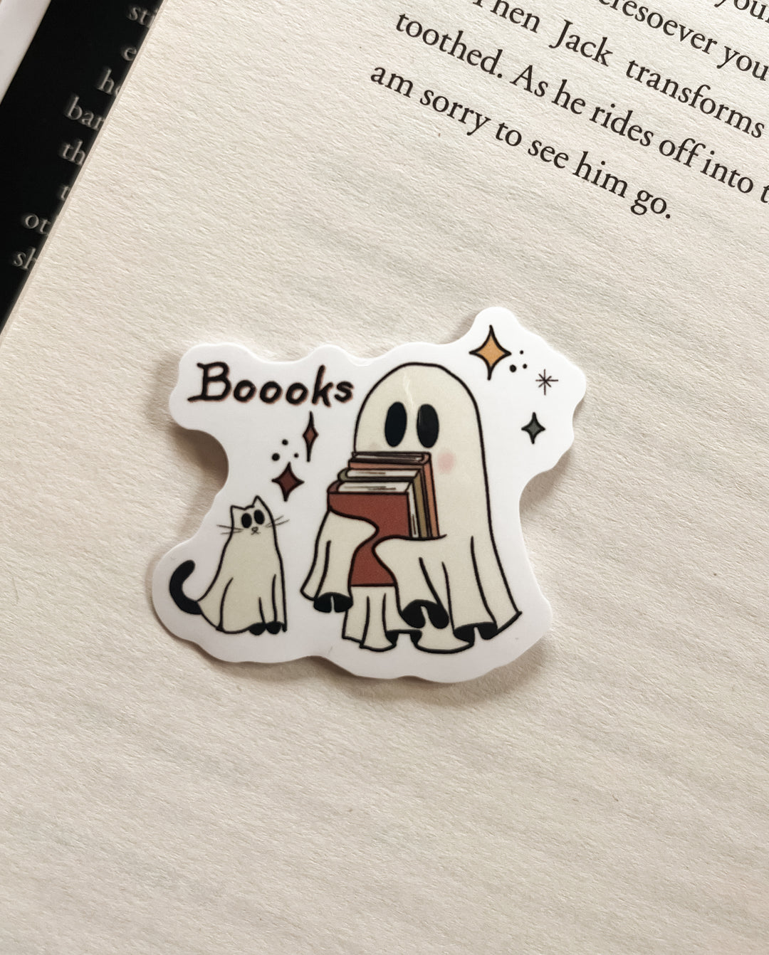 Boooks ghost sticker