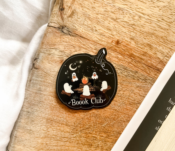 Boook Club ghost sticker