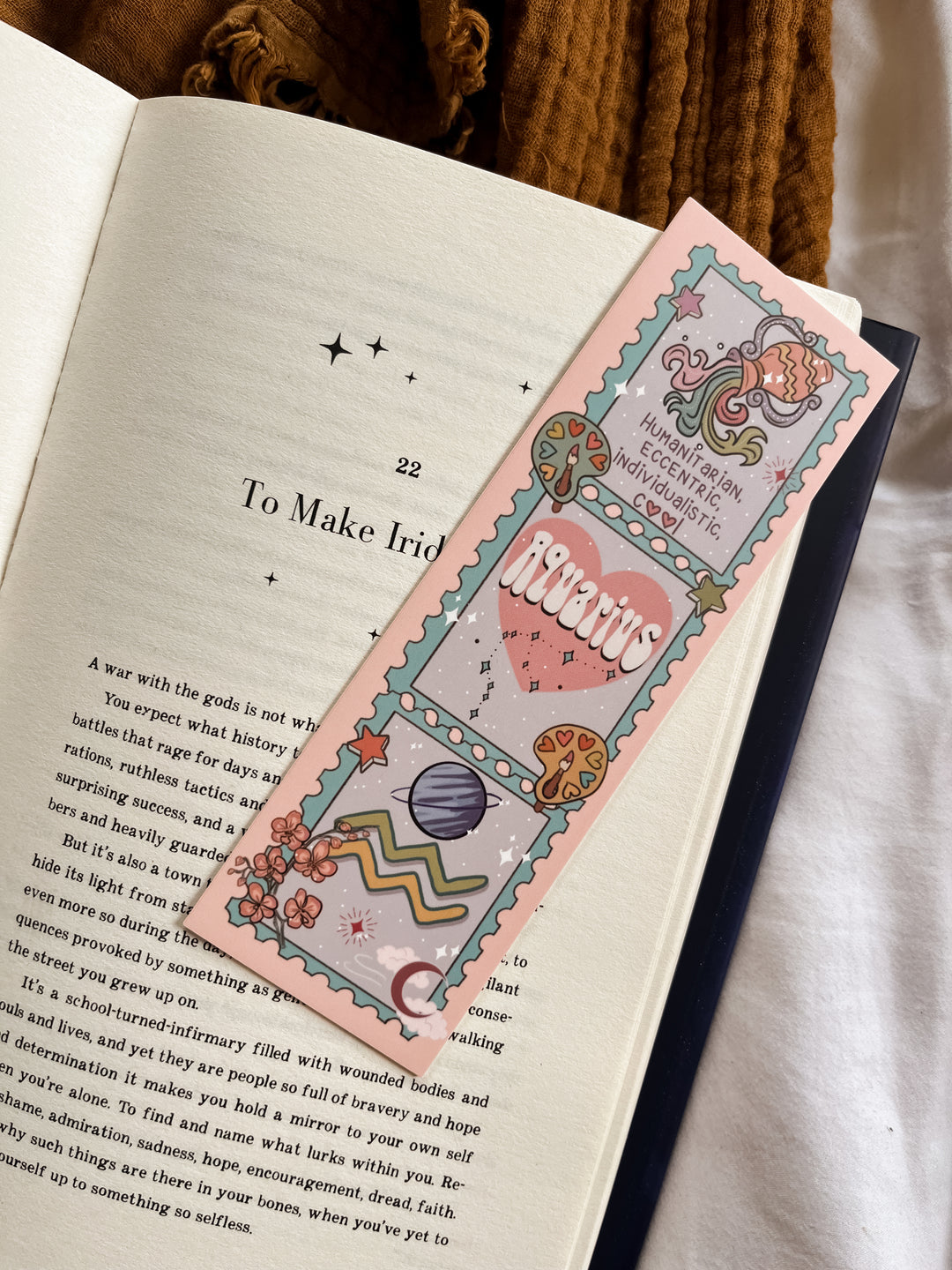 Zodiac Aquarius bookmark