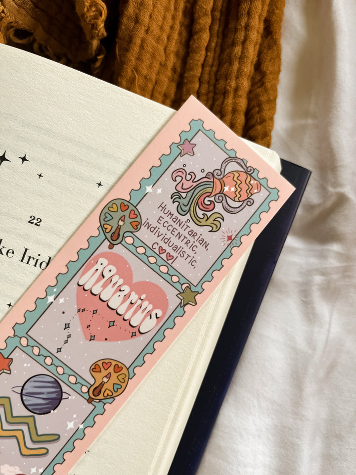 Zodiac Aquarius bookmark