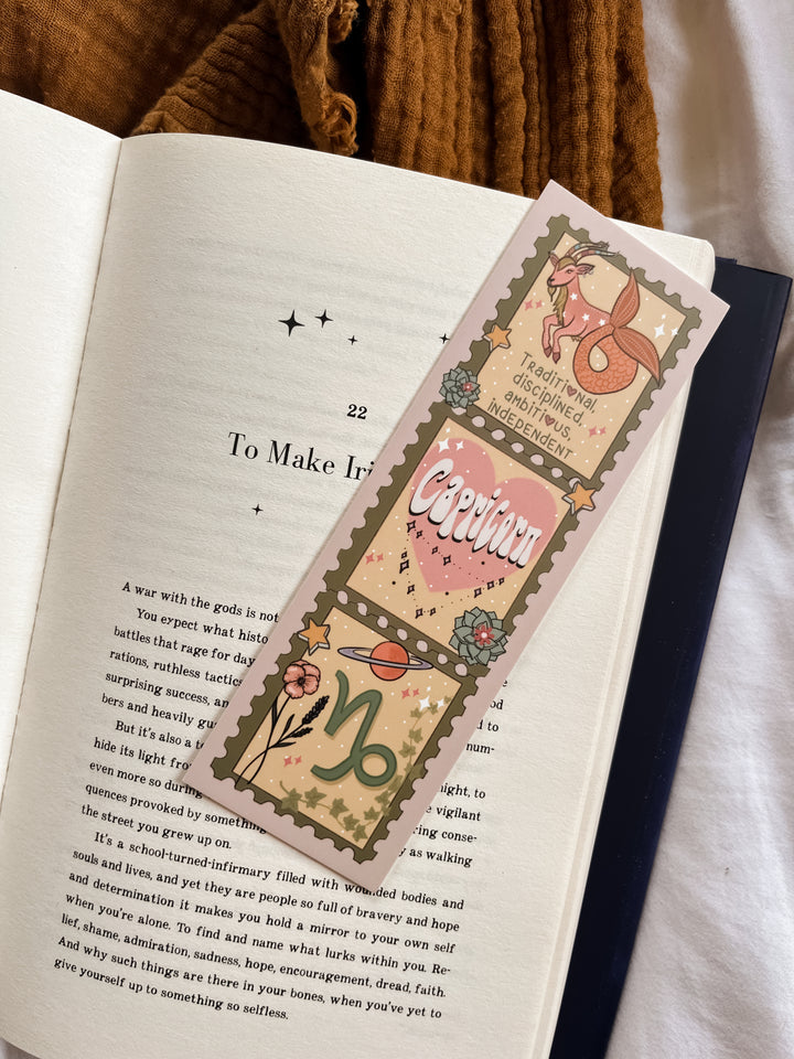 Zodiac Capricorn bookmark