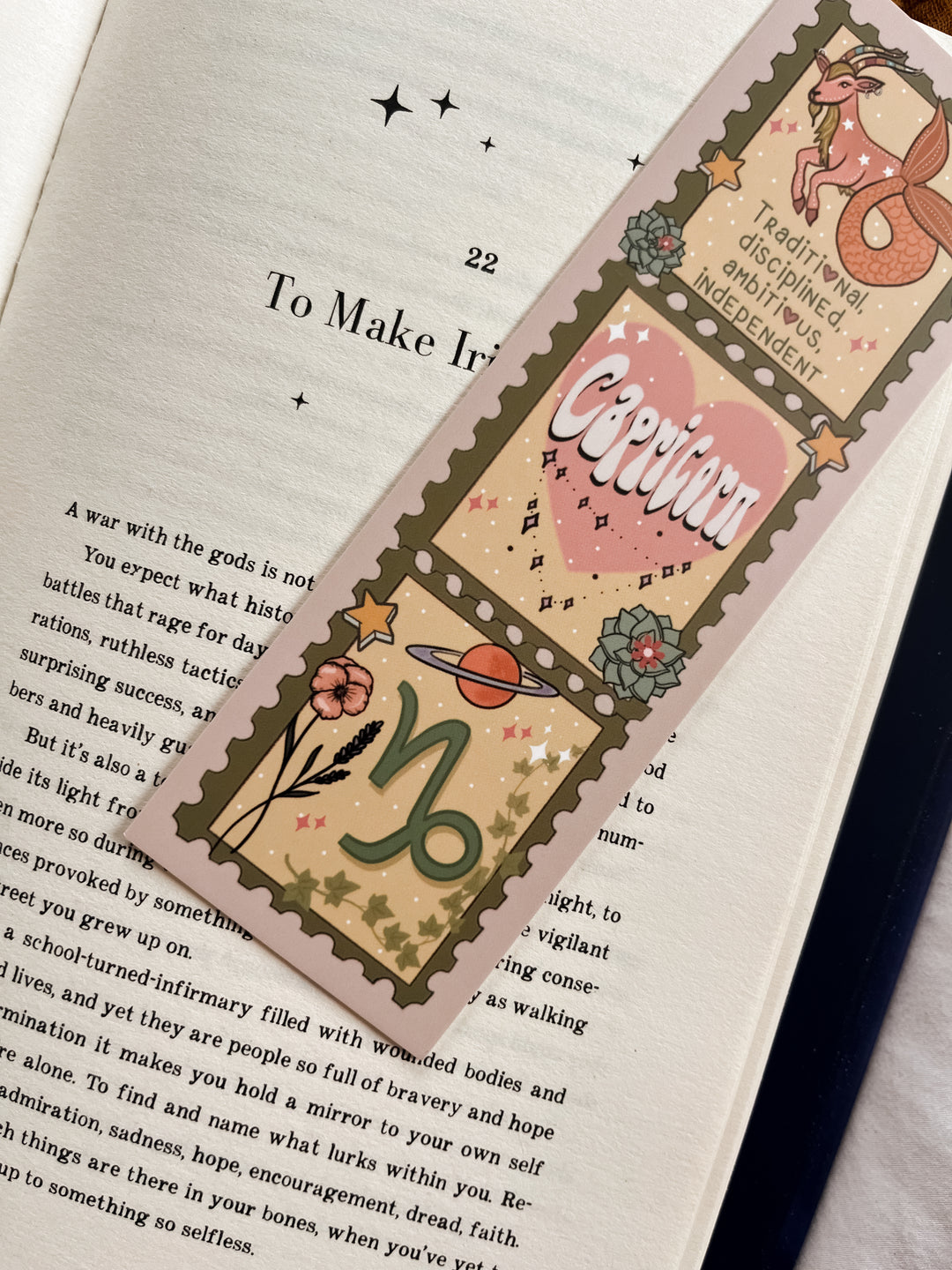 Zodiac Capricorn bookmark