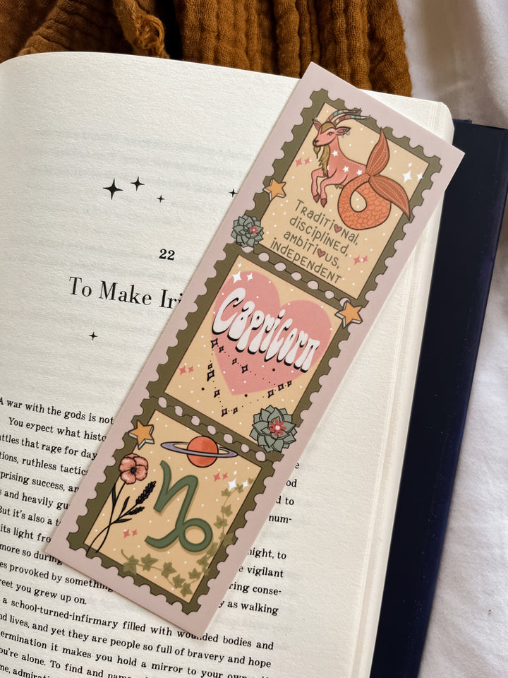 Zodiac Capricorn bookmark