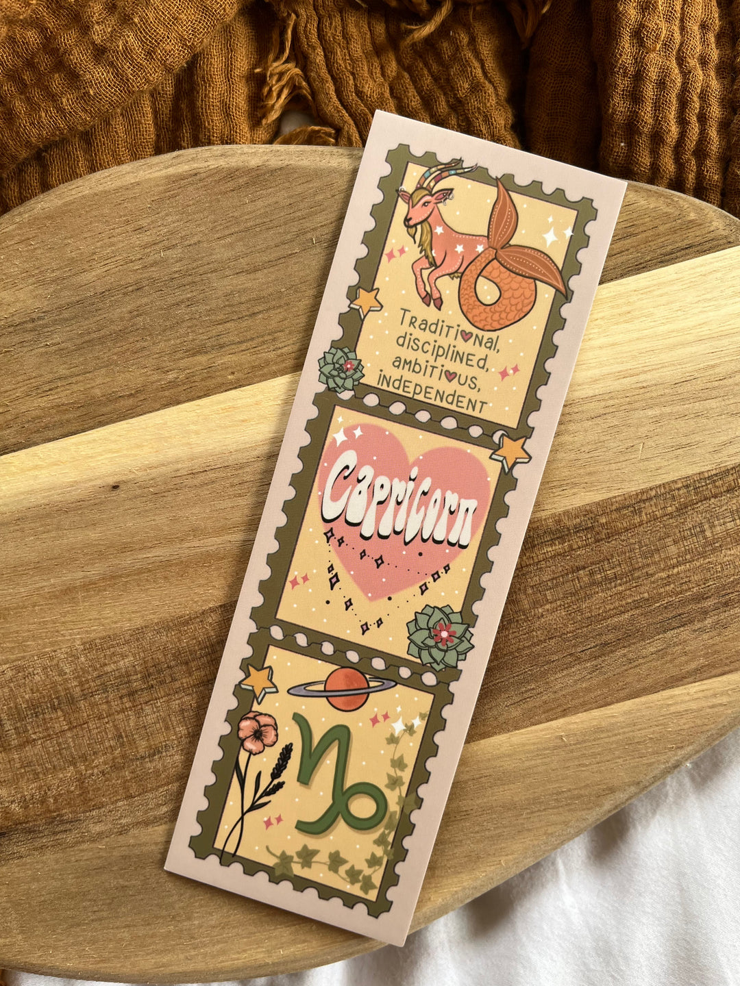 Zodiac Capricorn bookmark