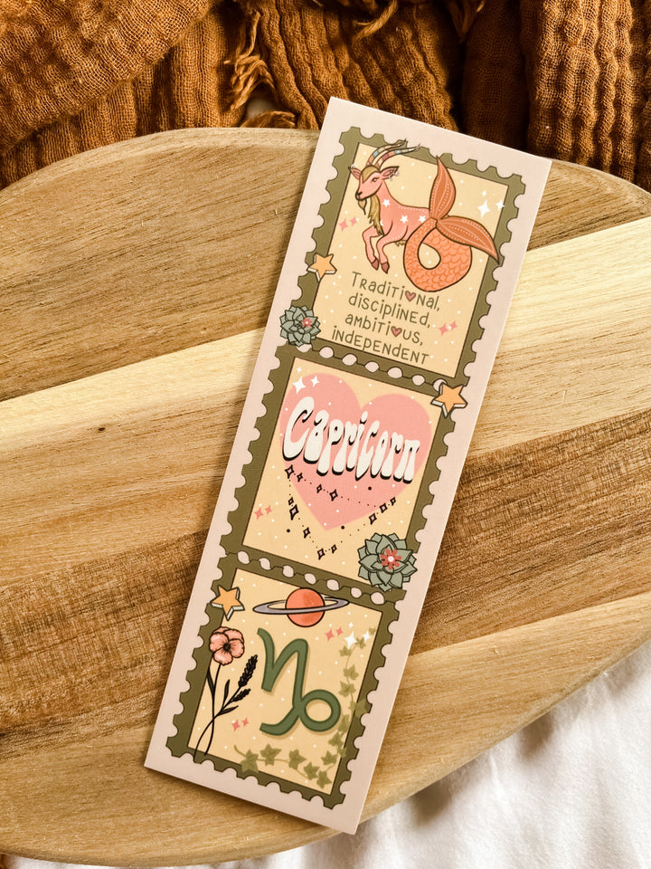 Zodiac Capricorn bookmark