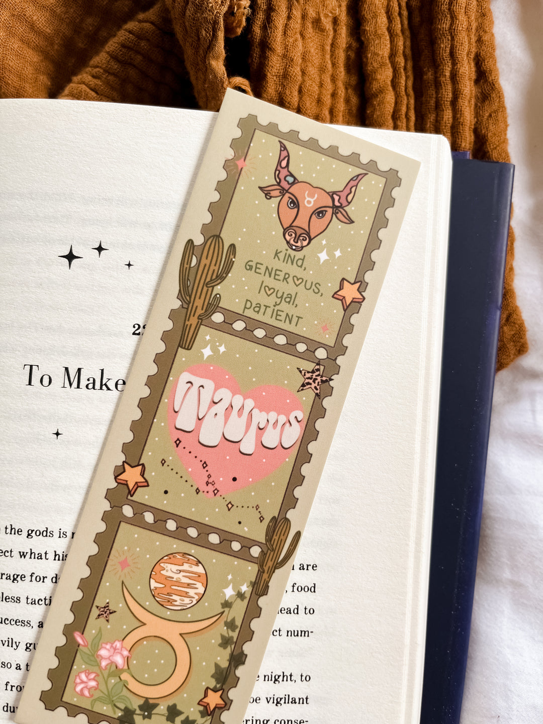 Zodiac Taurus bookmark