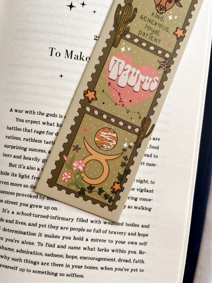 Zodiac Taurus bookmark