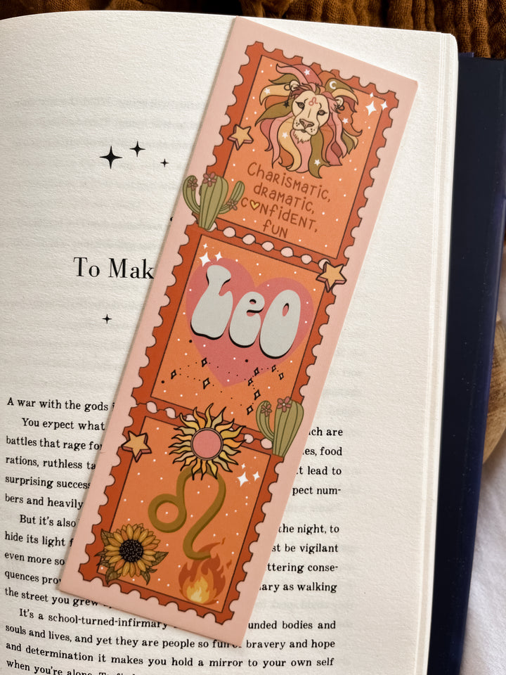 Zodiac Leo bookmark