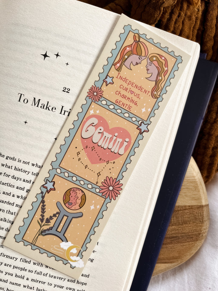 Zodiac Gemini bookmark