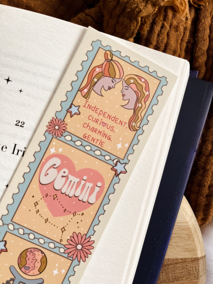 Zodiac Gemini bookmark