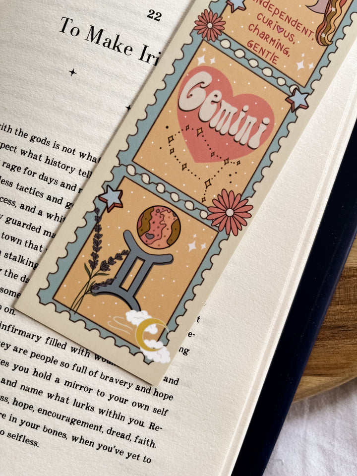 Zodiac Gemini bookmark