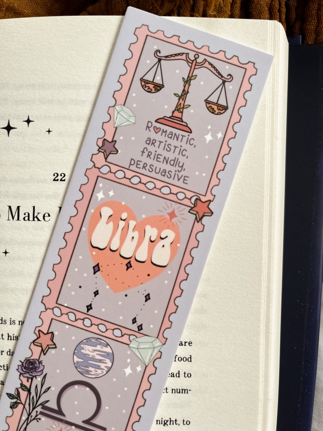 Zodiac Libra bookmark