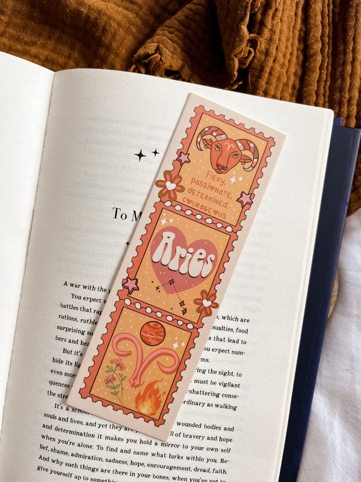 Zodiac Aries bookmark