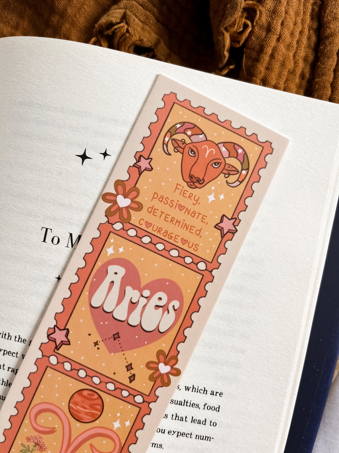 Zodiac Aries bookmark