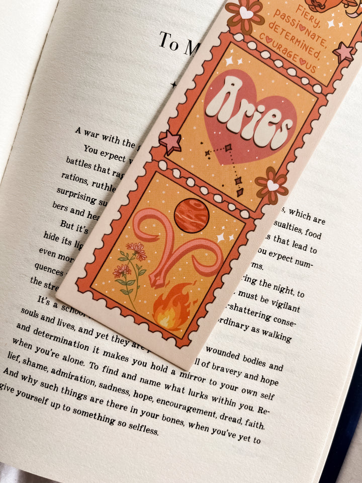 Zodiac Aries bookmark