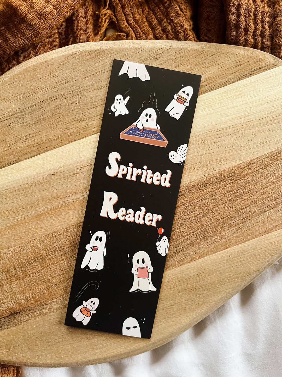 Spirited reader ghost bookmark