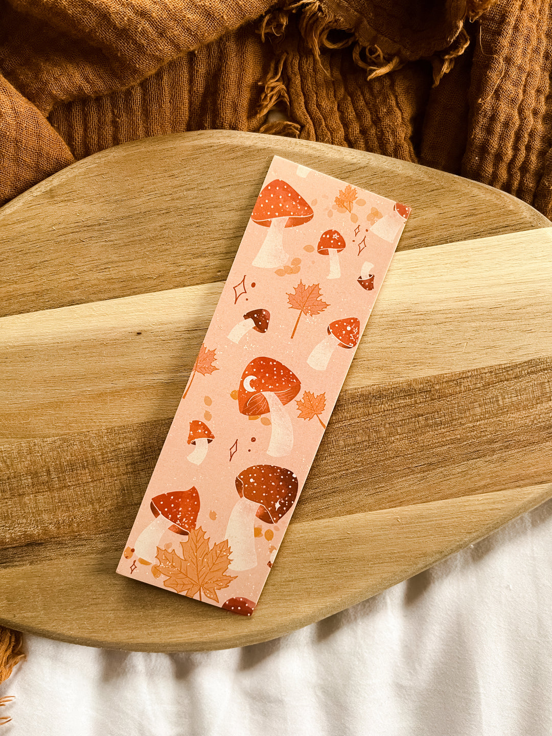 Mushroom cosy bookmark