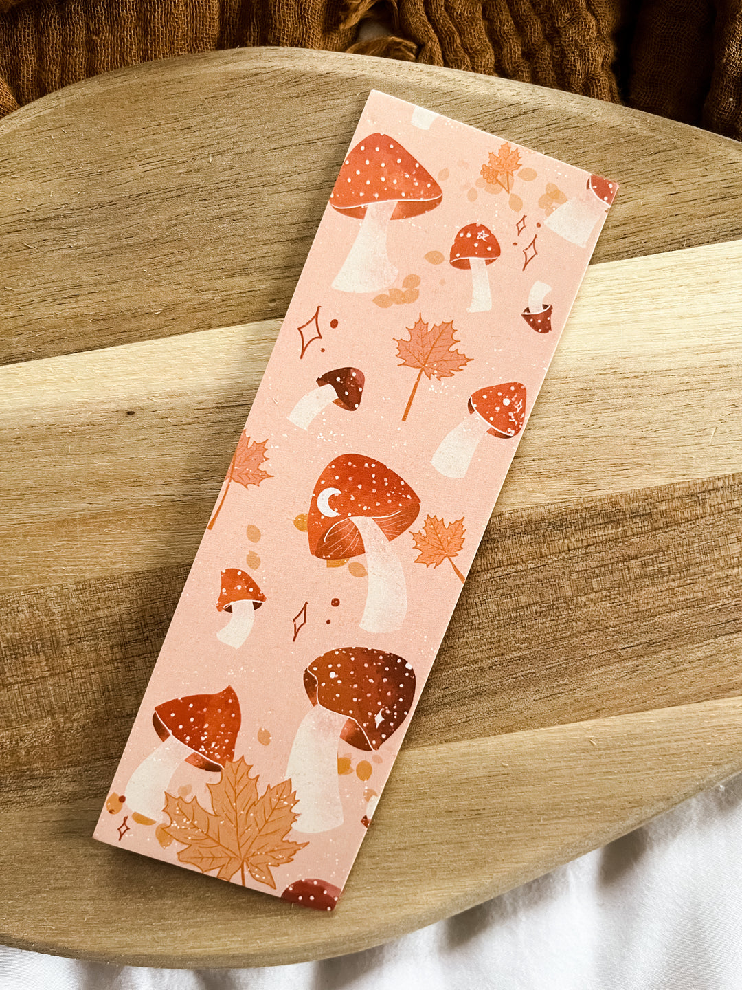 Mushroom cosy bookmark