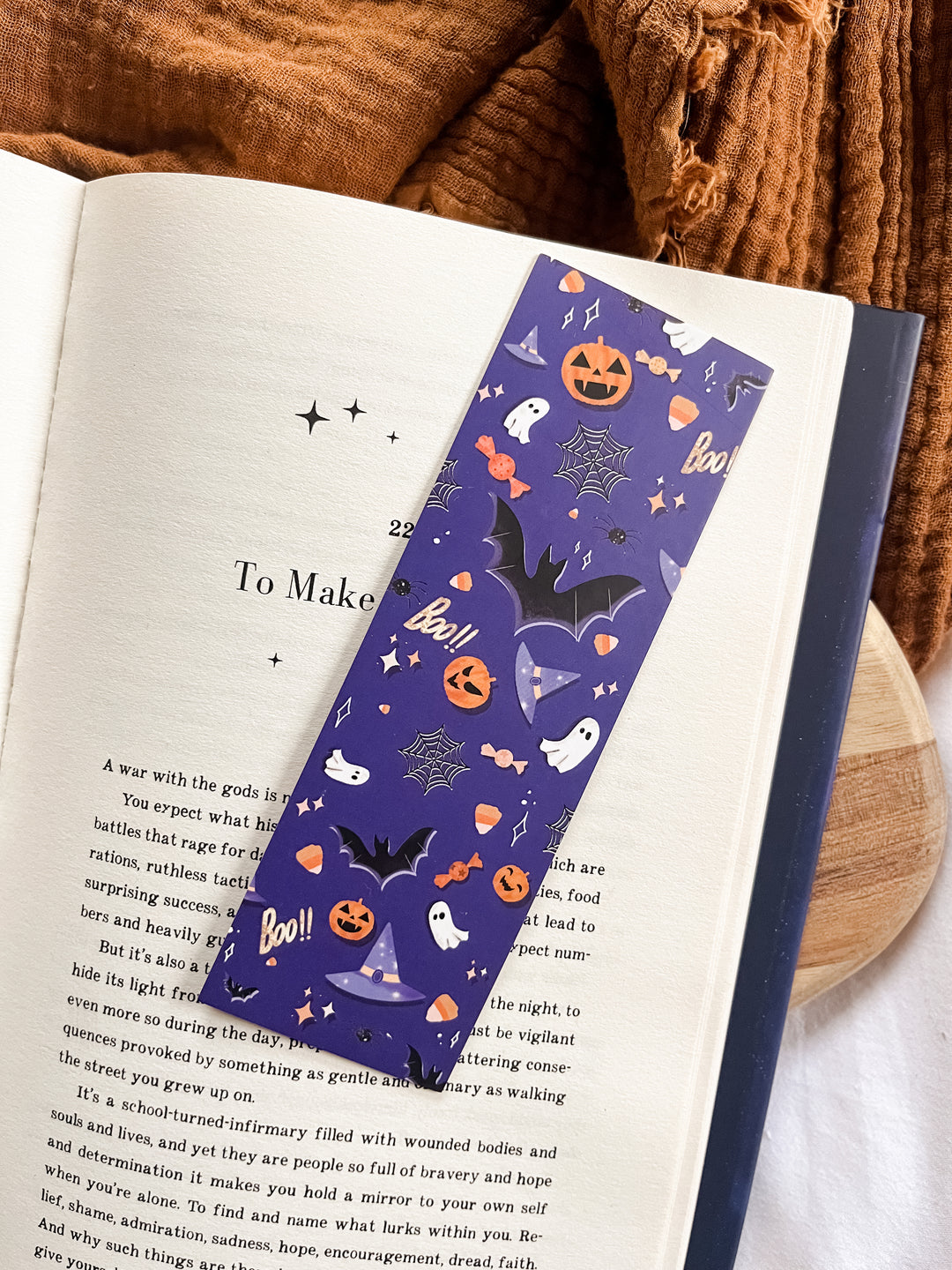 Purple Halloween bookmark