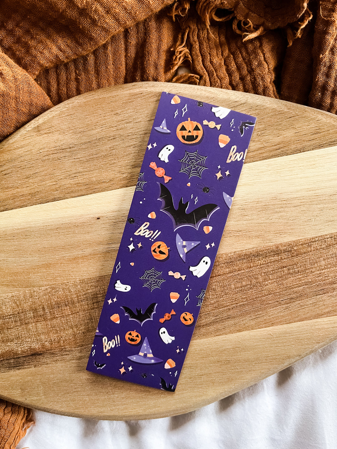 Purple Halloween bookmark