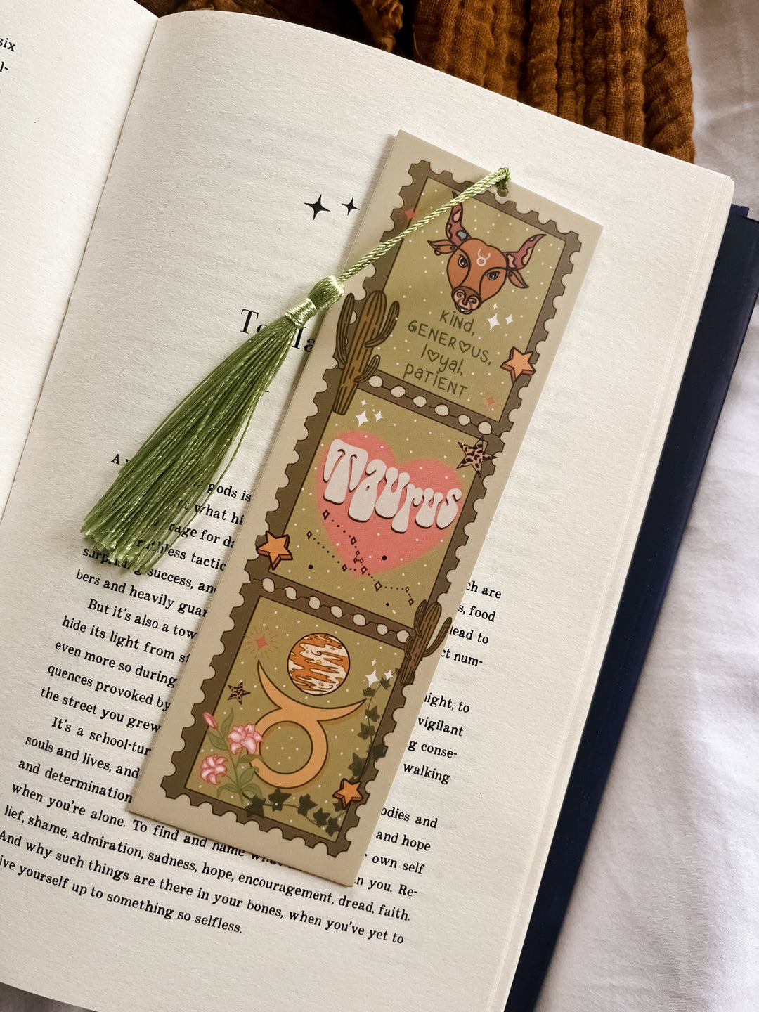 Zodiac Taurus bookmark