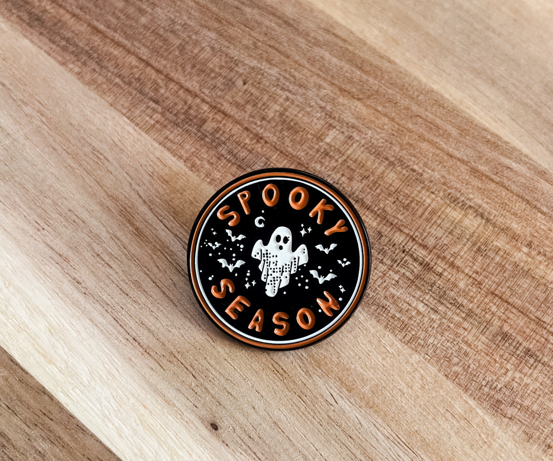 Spooky Season ghosty pin