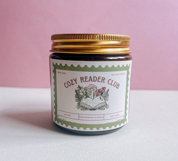 Cozy Reader Peppermint Soy Candle