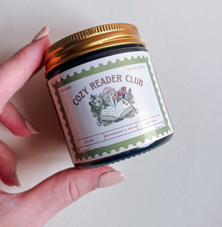 Cozy Reader Peppermint Soy Candle