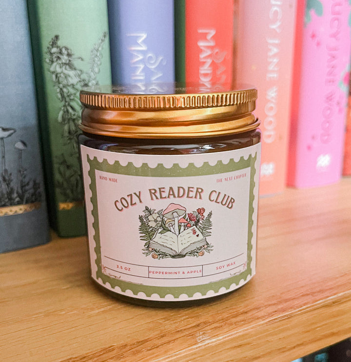 Cozy Reader Peppermint Soy Candle