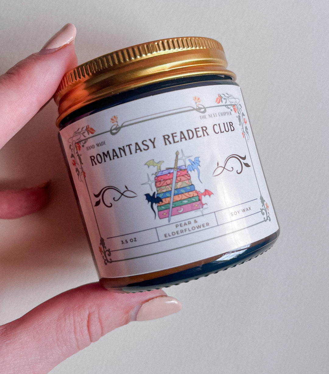 Romantasy Reader Pear Soy Candle