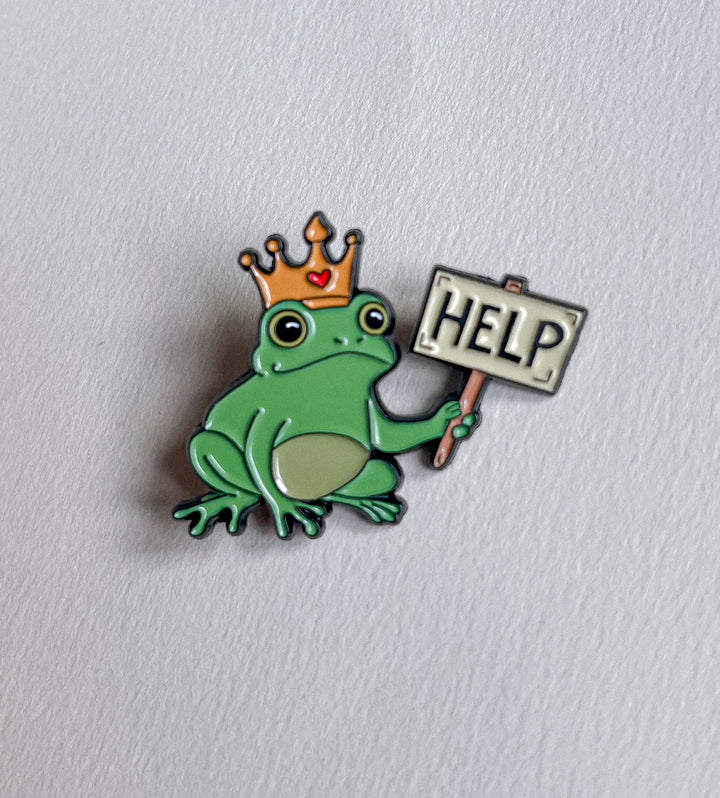 Froggy Help Pin Badge